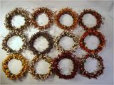 4 Inch Pip Berry Candle Rings Pip Berry 4 Quot Candle Ring Wreath Color Variations Ebay