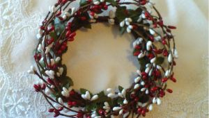 4 Pip Berry Candle Rings One 4 Quot Pip Berry Candle Ring or Wreath Red White Berries