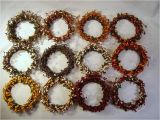 4 Pip Berry Candle Rings Pip Berry 4 Quot Candle Ring Wreath Color Variations Ebay