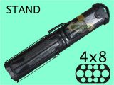 4×8 Pool Cue Case with Stand Billiard Pool Cue Case 4×8 aska C48p05 with Stand