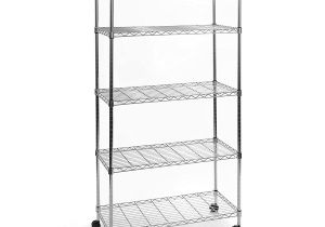 5 Shelf Metal Storage Rack Walmart 5 Tier Ultrazinc Steel Wire Shelving W Wheels Shelf and Bookcase