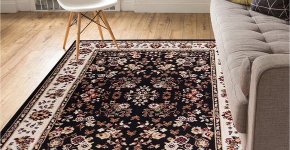 5×7 area Rugs Under 50 Amazon Com Well Woven Persia Sarouk Black 5 X 7 area Rug Carpet