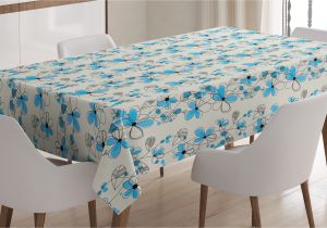 60 X 84 Tablecloth Fits What Size Table Grey and Blue Tablecloth Childish Drawing Of A Field with Blue