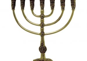 7 Branch Menorah for Sale Extra Large Brass Jerusalem Temple 7 Branch Menorah