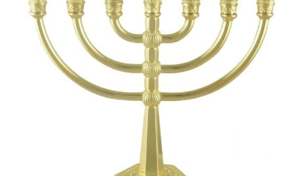 7 Branch Menorah for Sale Jerusalem Gold Colored Seven Branch Temple Menorah Height – AdinaPorter