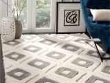 8×10 area Rug Under Queen Bed Shop Safavieh Olympia Shag Cream Grey Polyester Rug 8 X 10 On