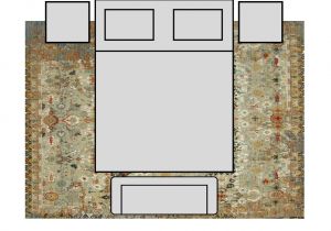 8×10 area Rug Under Queen Bed What Size Rug for Bedroom Rugs Ideas