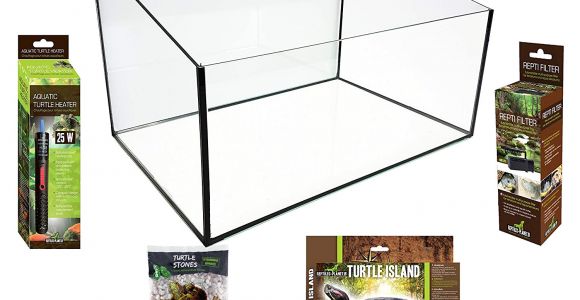 Above Ground Turtle Pond Kit Reptiles Planet Aquatic Turtle Terrarium Kit 60 X 40 X 28 Cm Amazon