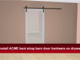 Acme Renin Barn Door Hardware How to Install Renin 39 S Bent Strap Barn Door Hardware Into