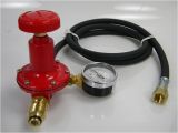 Adjustable High Pressure Propane Regulator with Gauge 0 30 Psi High Pressure Regulator assembly with Pressure Gauge