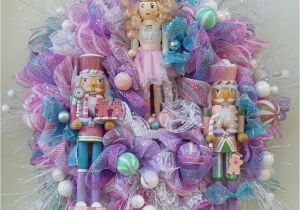 Advent Wreath Kits Hobby Lobby Nutcracker Sugarplum Fairy Deco Mesh Wreath Made by the Artful Diva