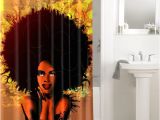 African American Bathroom Sets Afrocentric Afro Hair Design African 643 Shower Curtain