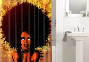 African American Bathroom Sets Afrocentric Afro Hair Design African 643 Shower Curtain