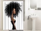 African American Bathroom Sets Afrocentric Afro Hair Design African 646 Shower Curtain