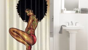 Afro American Bathroom Sets Afrocentric Afro Hair Design African 642 Shower Curtain
