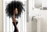 Afro American Bathroom Sets Afrocentric Afro Hair Design African 646 Shower Curtain