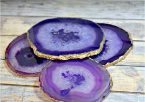 Agate Slices Hobby Lobby Diy Agate Slice Coasters Handmade Natural Gift Set