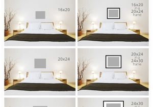 Alaska King Size Bed Measurements Art Size for Above the Bed Tutorials Bedroom Bed Above Bed