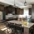 Alaska White Granite with Brown Cabinets Dark Walnut Stained Cabinets Alaska White Granite White Subway