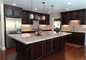 Alaska White Granite with Dark Cabinets Make Your Elegant Kitchen with Alaska White Granite