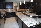 Alaska White Granite with Espresso Cabinets Image Of Alaska White Granite with Espresso Cabinets My