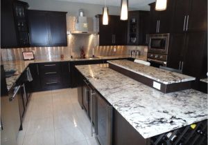 Alaska White Granite with Espresso Cabinets Image Of Alaska White Granite with Espresso Cabinets My