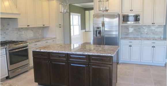 Alaska White Granite with Espresso Cabinets Love White Cabinets Espresso island Alaska White