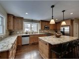 Alaska White Granite with Oak Cabinets Alaska White Granite Counters Alder Cabinets Drawers for