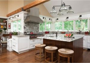 Alaska White Granite with Oak Cabinets Alaska White Granite Kitchen Traditional with Lighting