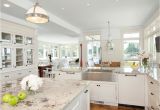 Alaska White Granite with White Cabinets Make Your Elegant Kitchen with Alaska White Granite