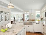 Alaska White Granite with White Cabinets Make Your Elegant Kitchen with Alaska White Granite