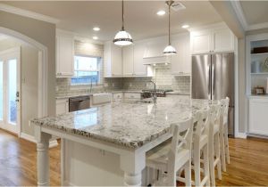 Alaska White Granite with White Cabinets Make Your Elegant Kitchen with Alaska White Granite
