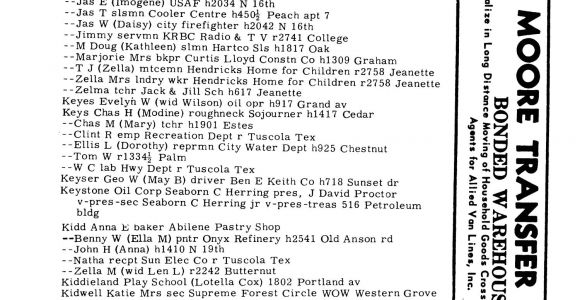 Allied Pest Control Abilene Tx Worley S Abilene Taylor County Texas City Directory 1955 Page