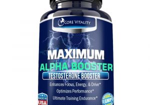 Alpha Prime Elite Testosterone Amazon Com Core Vitality Natural Testosterone Booster for Men 100