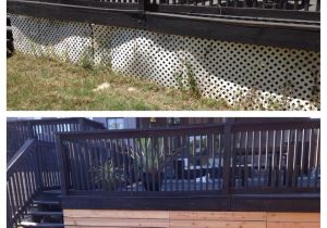 Alternatives to Lattice for Deck Skirting Lattice Alternative Under the Deck so Easy House Pinterest