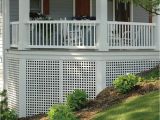 Alternatives to Lattice for Deck Skirting Shop White Privacy Vinyl Lattice Common 0 2 In X 4 Ft X 8 Ft