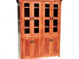 American Freight Furniture Mesa Od O M4872 Fd Glass Wood Mission Oak Bookcase 48 W X 13 D X 72