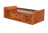 American Freight Twin Beds Od O M283 T Mission Oak Chest Bed with 4 Drawers 2 Doors Twin Size