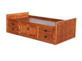 American Freight Twin Beds Od O M283 T Mission Oak Chest Bed with 4 Drawers 2 Doors Twin Size
