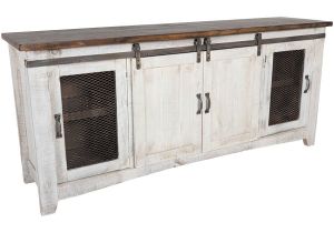 American Furniture Warehouse Pueblo Tv Stand ifd360stand 80 Pueblo 80 Quot Barn Door Tv Stand by Artisan