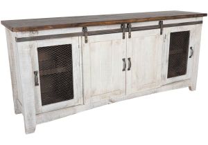 American Furniture Warehouse Rustic Tv Stand ifd360stand 80 Pueblo 80 Quot Barn Door Tv Stand by Artisan
