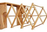 Amish Wooden Clothes Drying Rack Oak Wood Wall Drying Rack From Dutchcrafters Amish Furniture