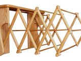 Amish Wooden Clothes Drying Rack Oak Wood Wall Drying Rack From Dutchcrafters Amish Furniture