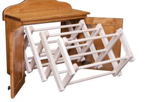 Amish Wooden Drying Rack for Clothes Used Clothing Rack Amazing Heavy Duty Rail Wheel