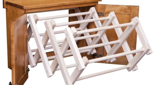 Amish Wooden Drying Rack for Clothes Used Clothing Rack Amazing Heavy Duty Rail Wheel