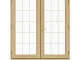 Anderson Sliding Doors Home Depot Jeld Wen 72 In X 80 In W 2500 Vanilla Clad Wood Left Hand 15 Lite