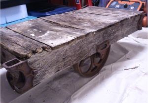 Antique Mining Cart for Sale How to Build A Factory Cart Coffee Table Restore An Old Factory Cart