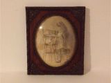 Antique Oval Picture Frames Bubble Glass Vintage Child Baby Print Picture with Oval Convex Glass Bubble