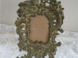 Antique Oval Picture Frames Bubble Glass Vintage solid Brass ornate Kick Stand Picture Frame 14 95 Picclick