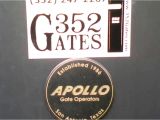 Apollo Gate Opener Troubleshooting Apollo Dual 1600 Gate Fixed 352 Gates Llc Youtube